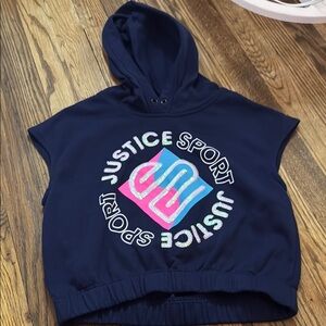 Justice Kids Navy Blue Sport Hoodie